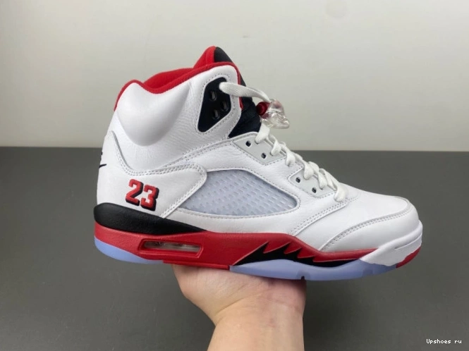 Red Jordan Tongue 5 Retro (2025) Black Fire 0311